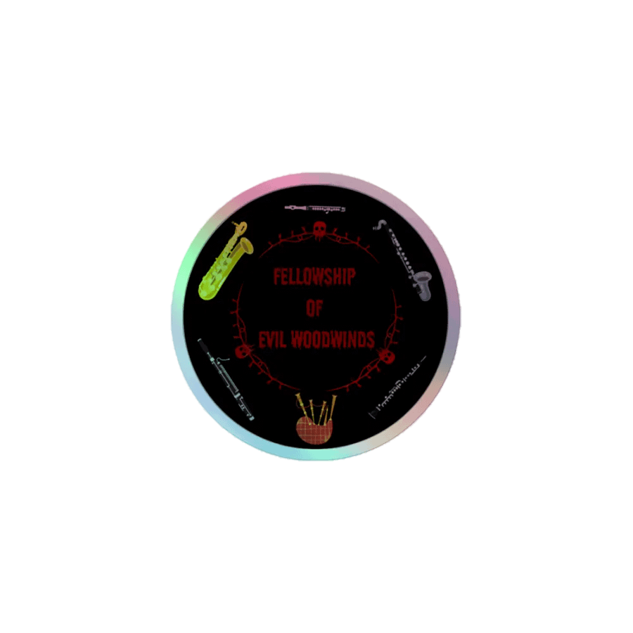Fellowship of Evil Woodwinds Holographic Sticker product image (1)