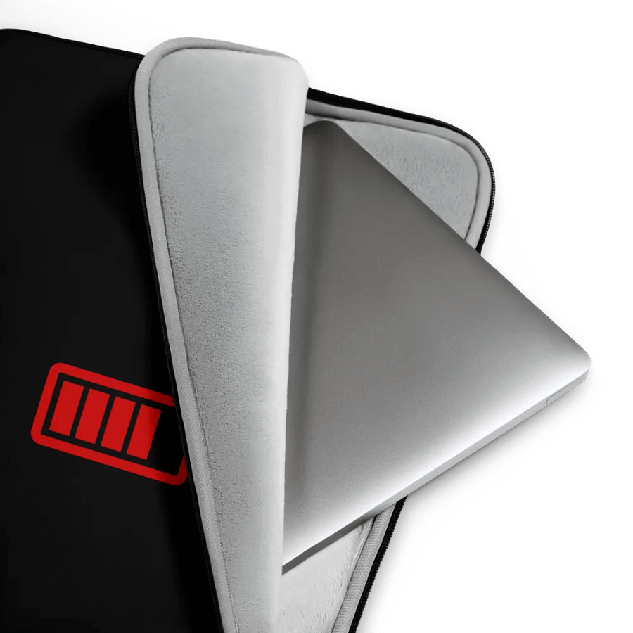 Red Battery Laptop Sleeve product image (3)