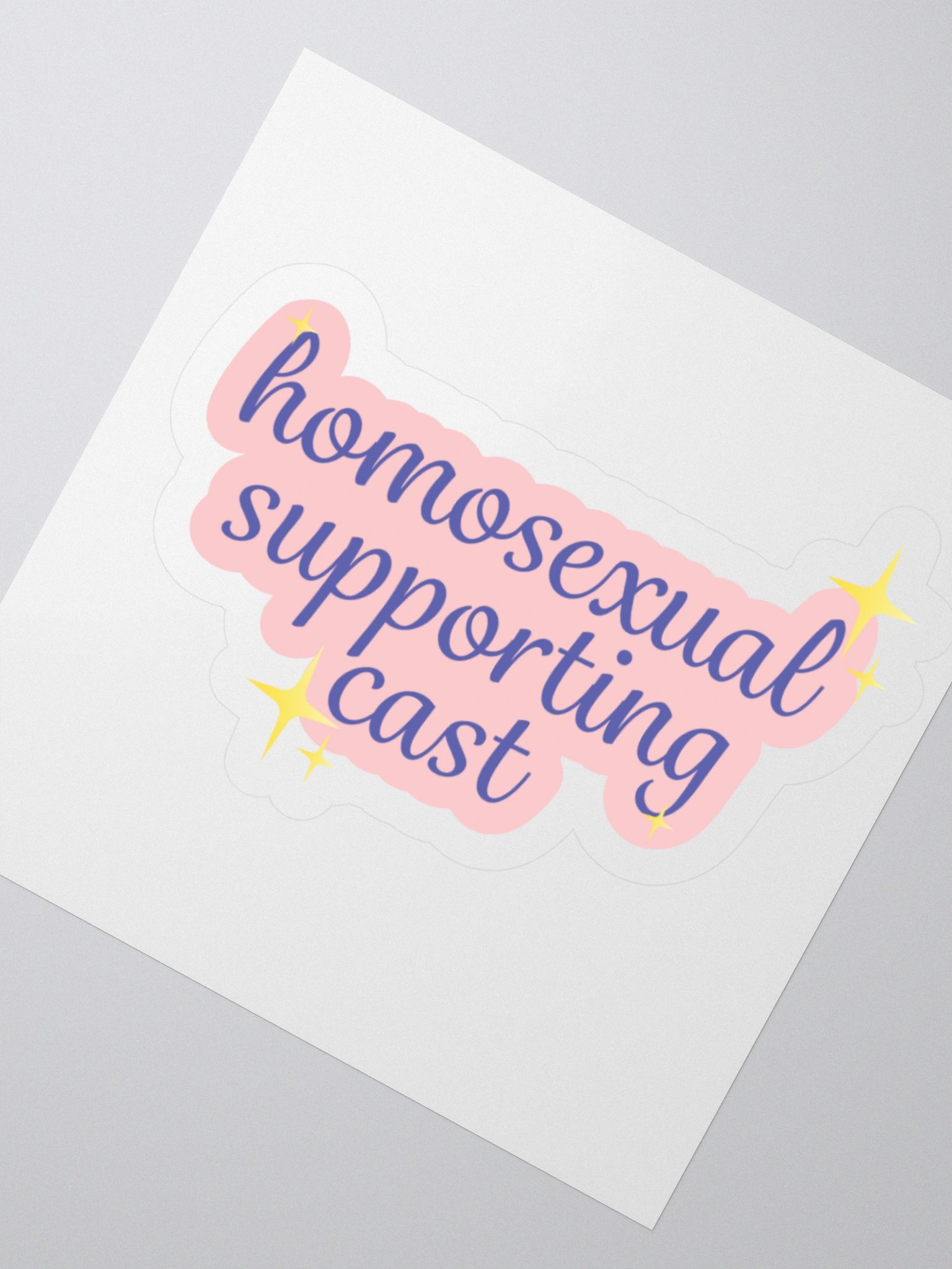 Homosexual Supporting Cast - Kiss Cut Sticker product image (4)