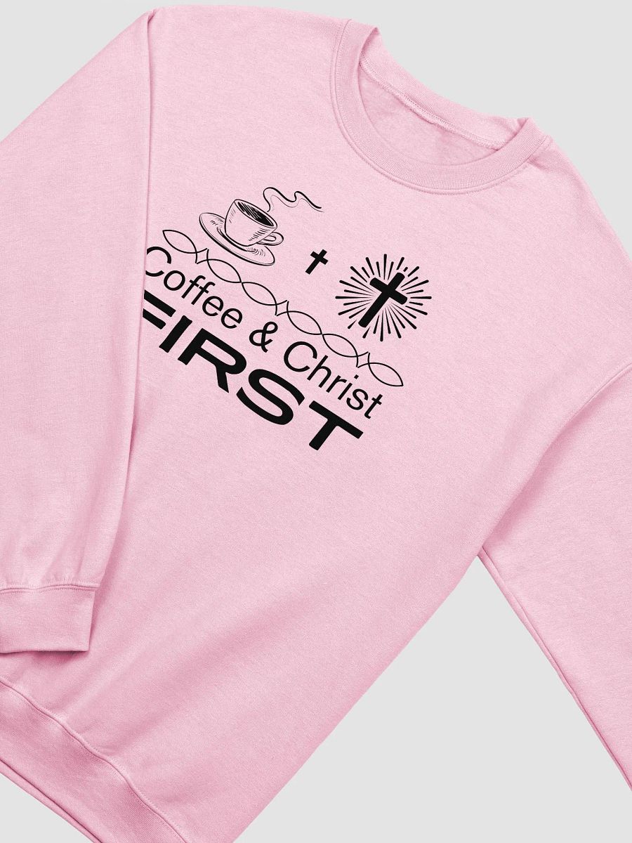 Coffee & Christ First Christian Faith Gildan Sweater product image (3)