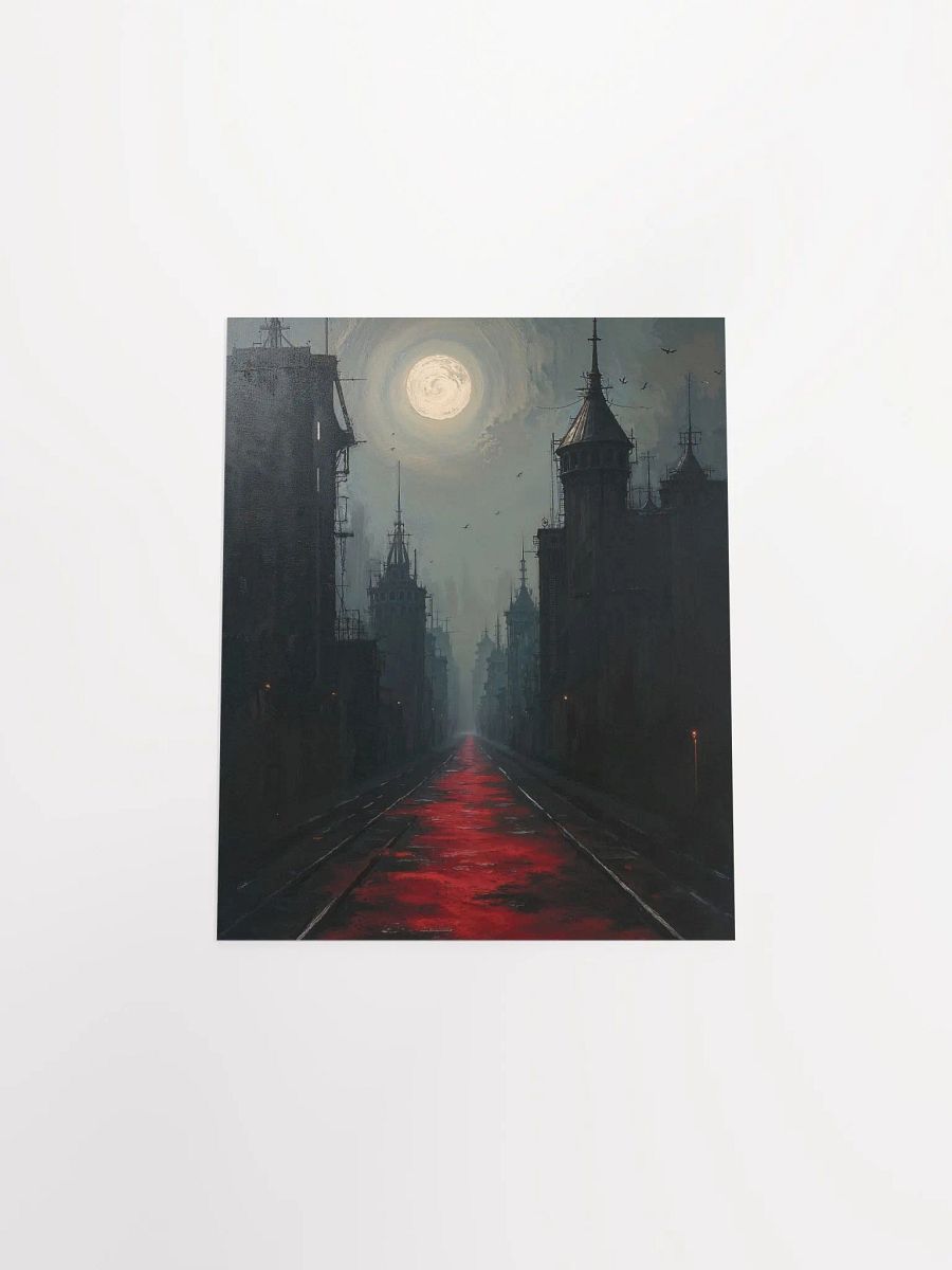 Moonlit Gothic Cityscape Poster product image (4)