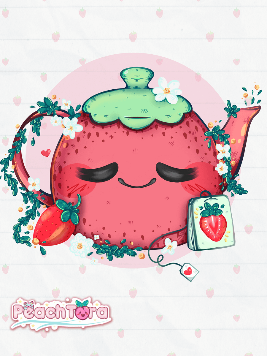 Strawberry Tea ☕ (Clear ) product image (1)