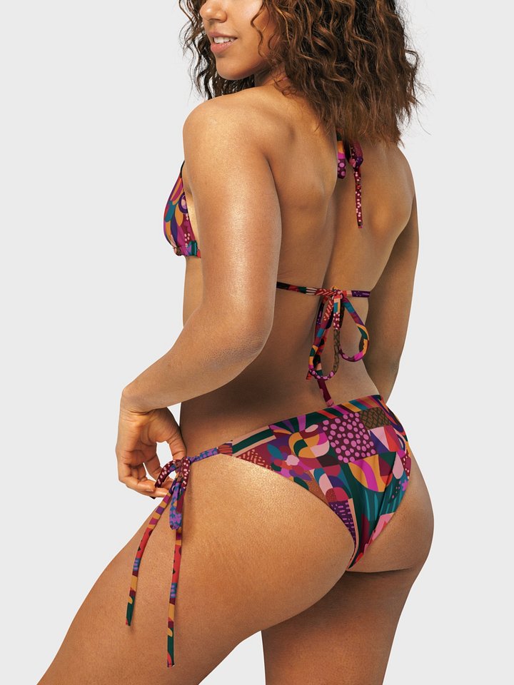 Triangle Bikini Bottom "Abstract African Ethnic Pattern" product image (1)
