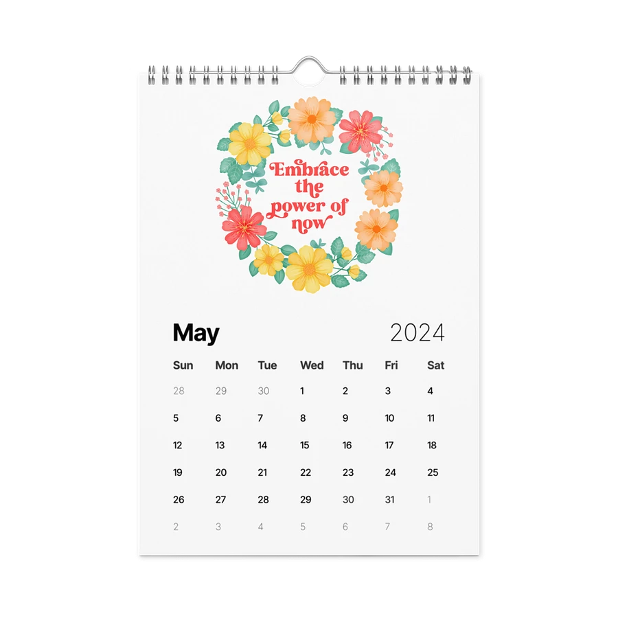 Vibrant Floral Motivational Quotes Calendar product image (9)