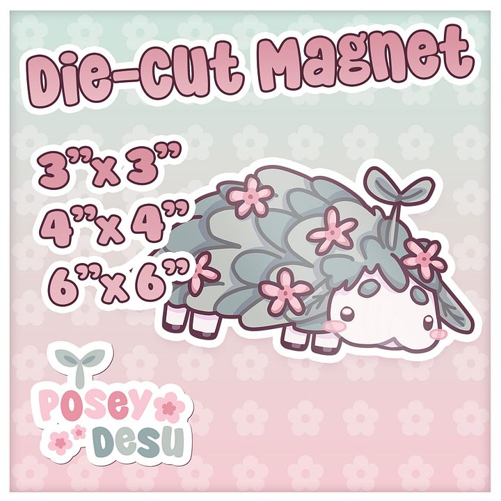 Lambbud Die-Cut Magnet product image (1)