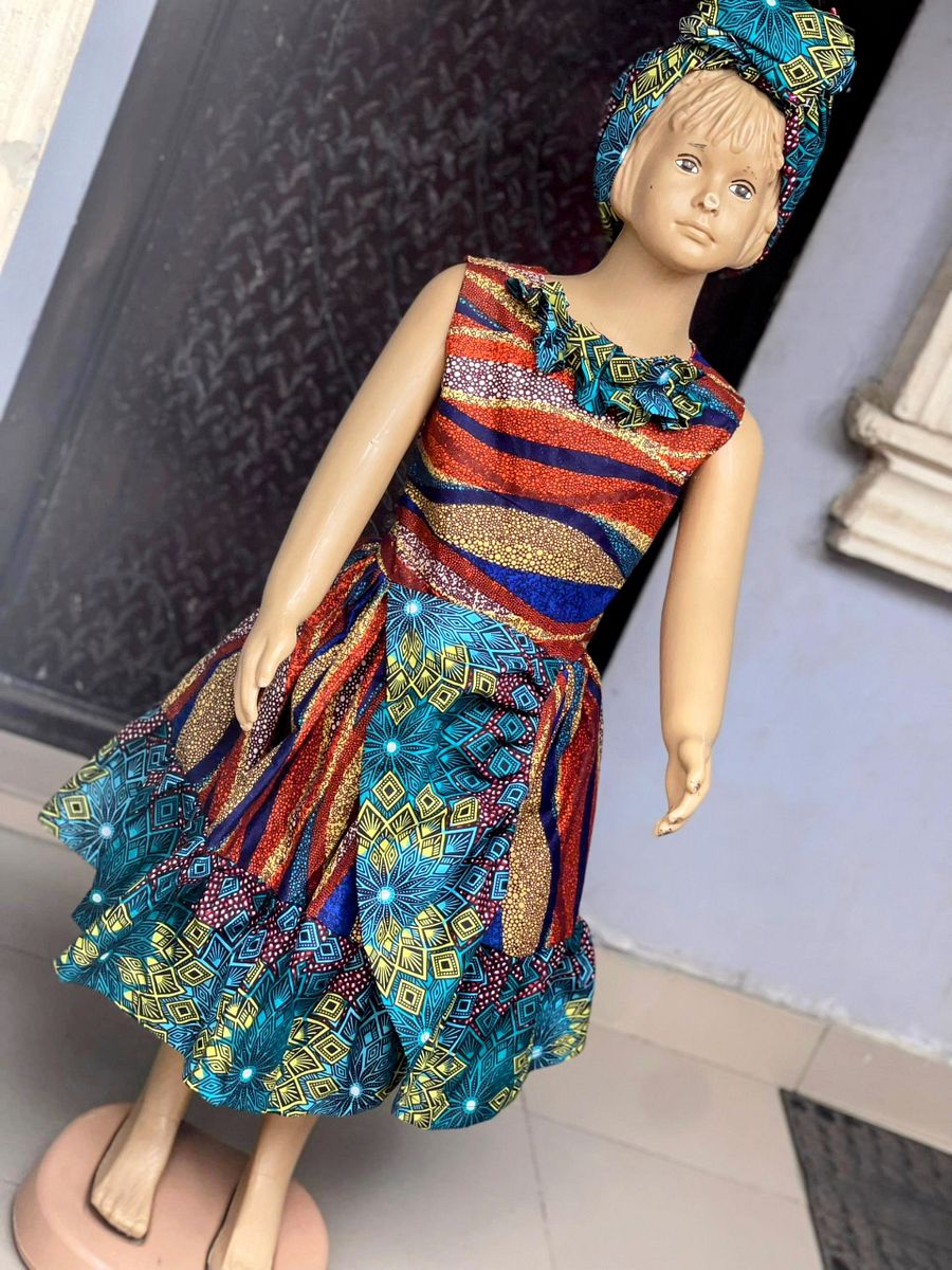 Kids wrap gown style product image (3)