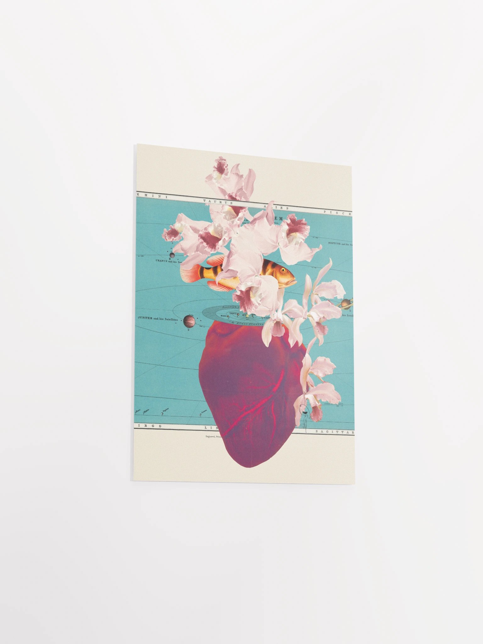 Dadaistic Flowering Heart with Cosmic Fish product image (7)