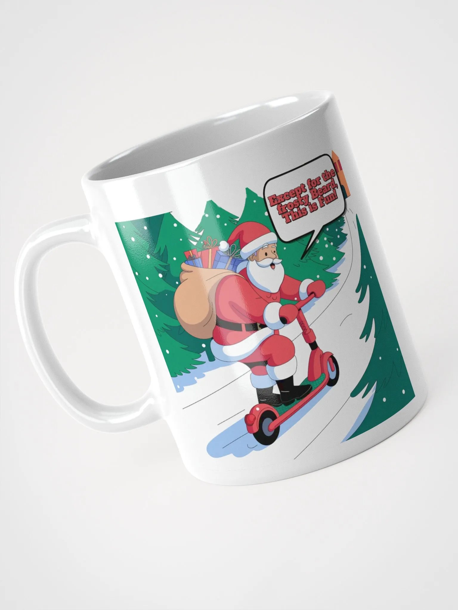 E-Scooter Santa Claus - White Mug product image (8)