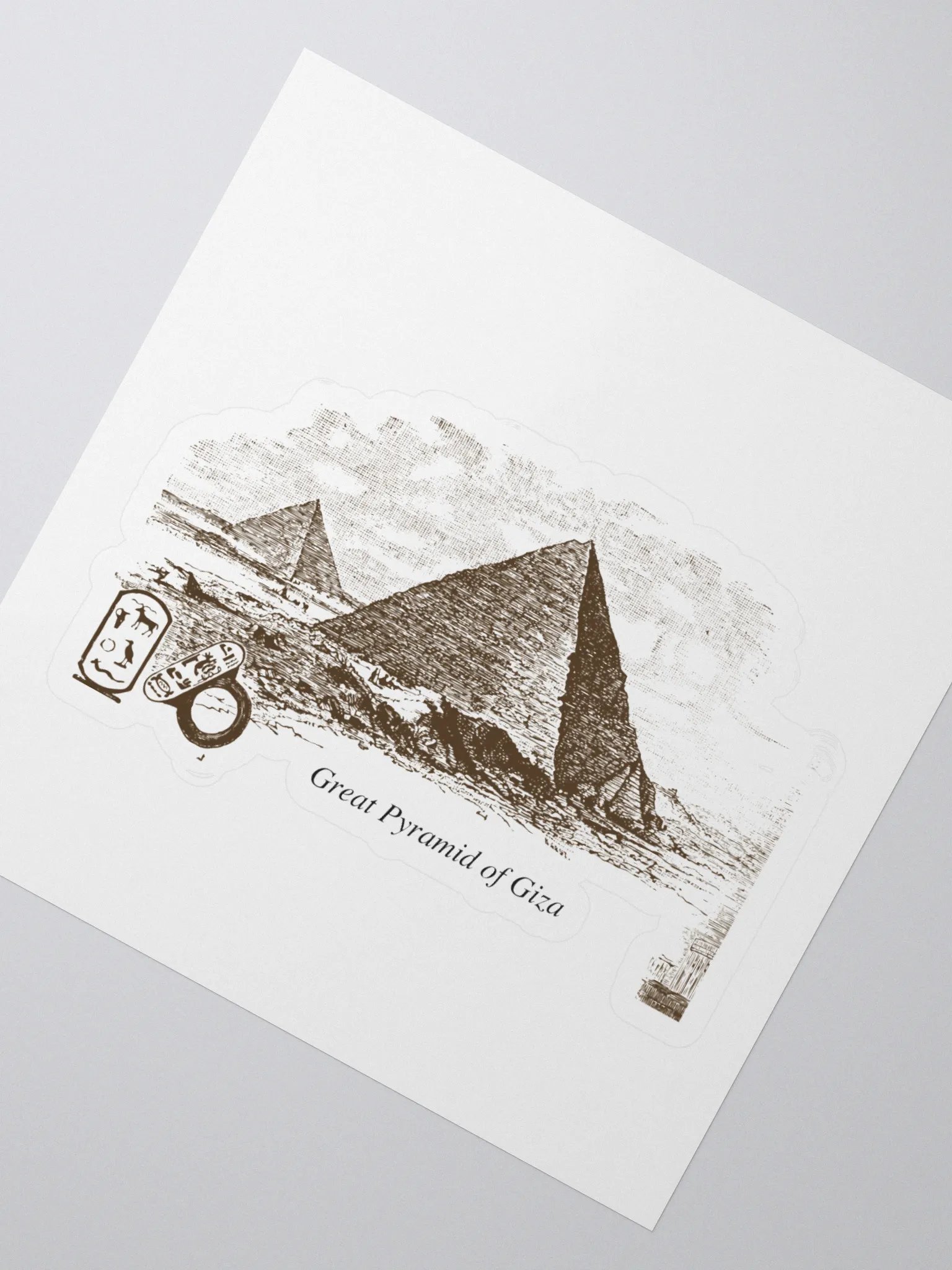 Great Pyramid of Giza - Scientific Illustration Stickers product image (2)