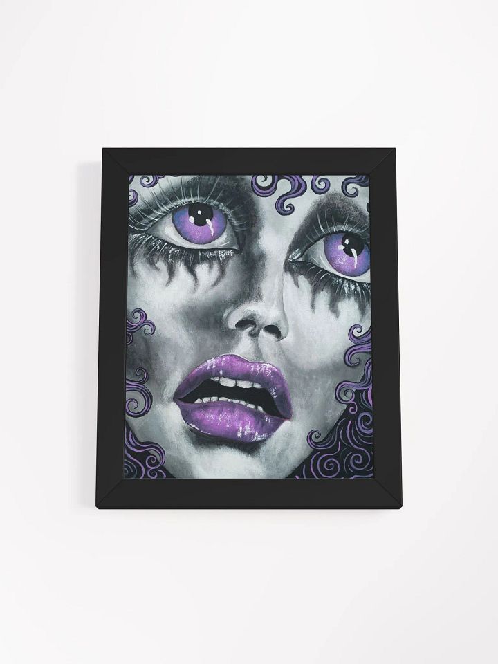 Fayette in purple framed print product image (1)