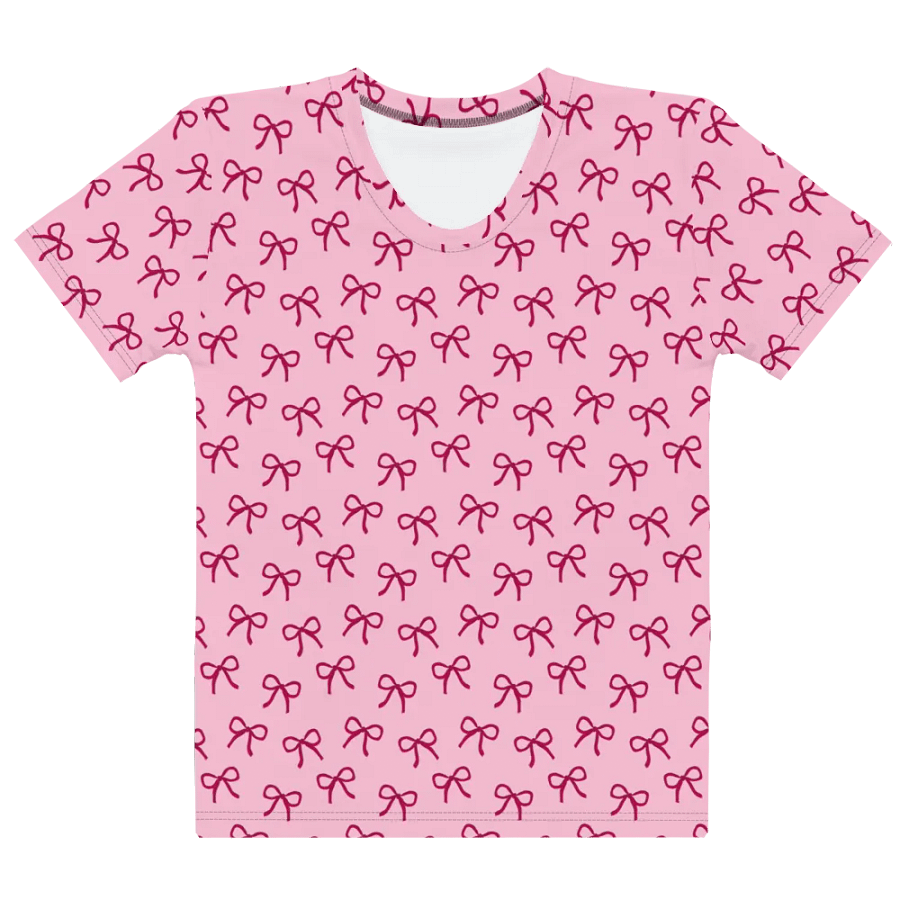 Dainty Burgundy Bows Women's T-Shirt product image (7)