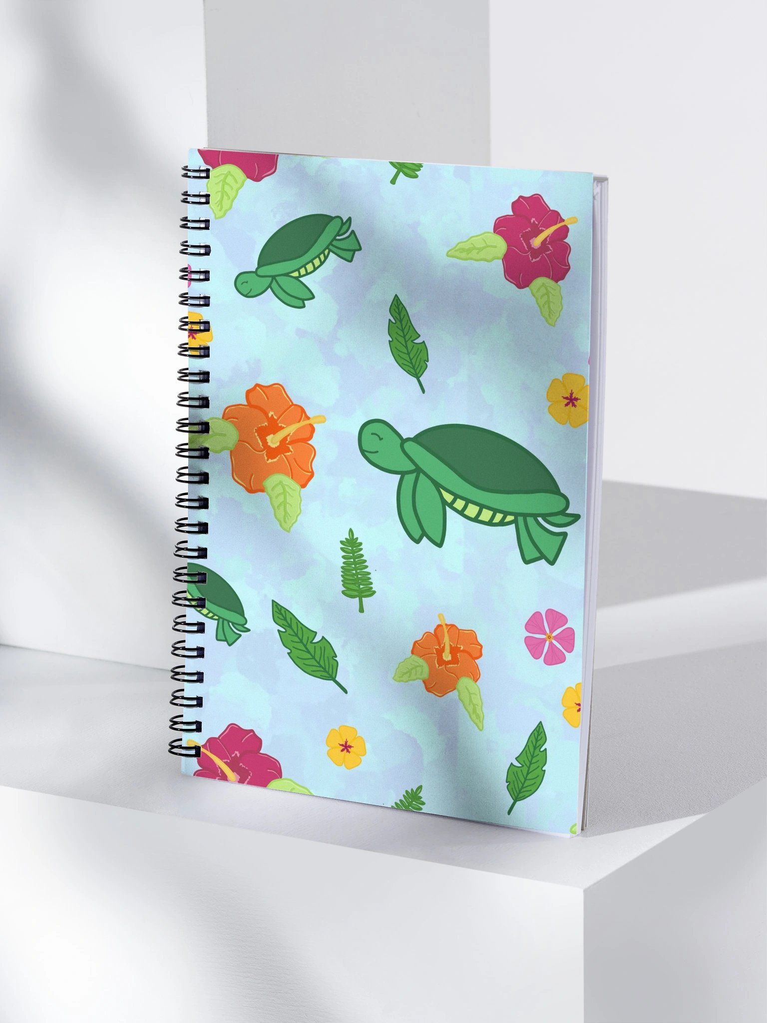 Tropical Turtle Pattern Spiral Journal product image (5)