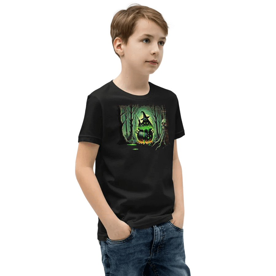 Cauldron Monster Stirring Witch's Brew Youth T-Shirt product image (4)