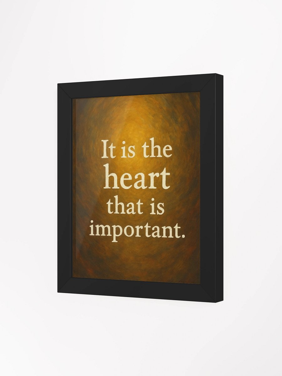 “It Is the Heart That Is Important” – Nichiren Buddhism Framed Poster product image (51)