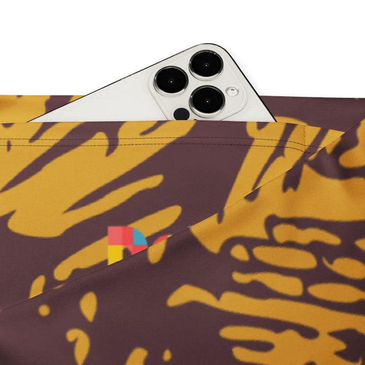 Mustard Strokes Flare Leggings product image (2)
