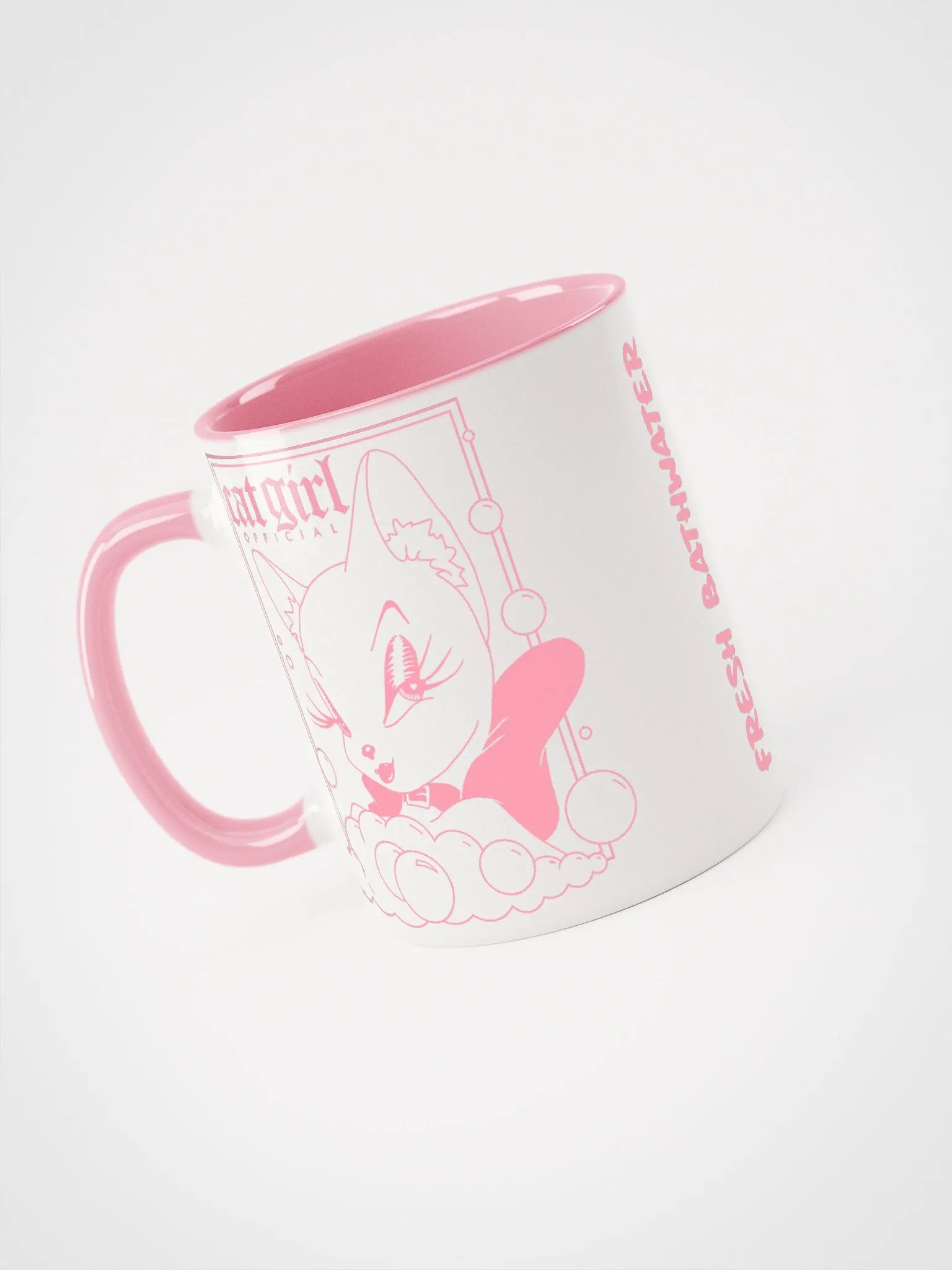 Cat Girl Bathwater Mug (PINK, Limited) product image (4)