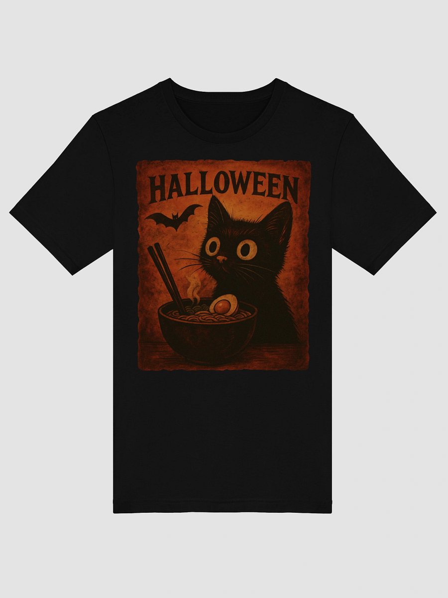 Funny Halloween Ramen Cat Tee Shirt product image (19)