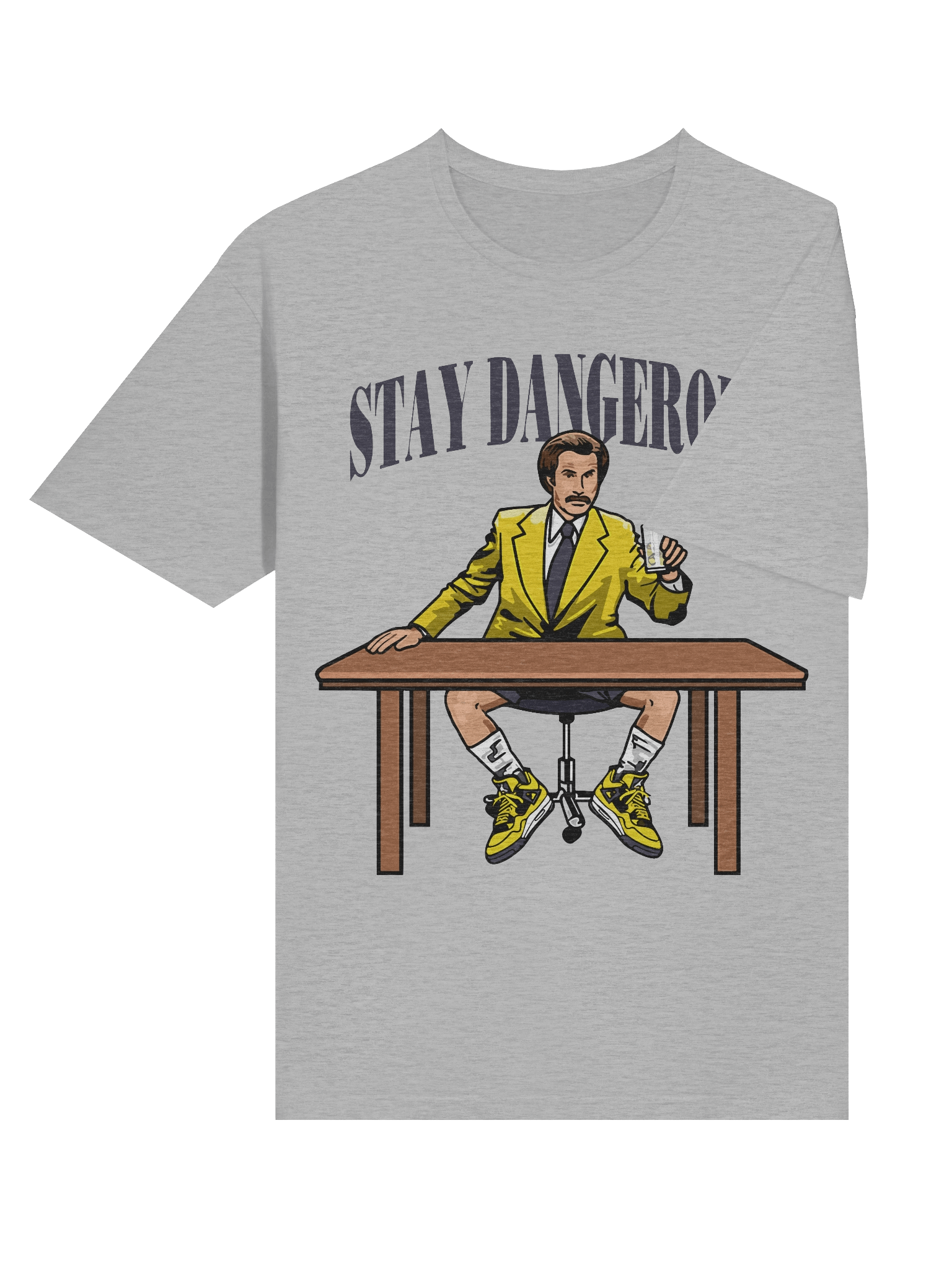 Stay Dangerous – Retro Yellow Suit Edition – Gildan Softstyle T-Shirt product image (4)