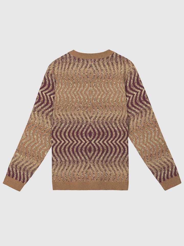 Marbled Zigzag Crewneck Sweater – Earth Tones product image (2)