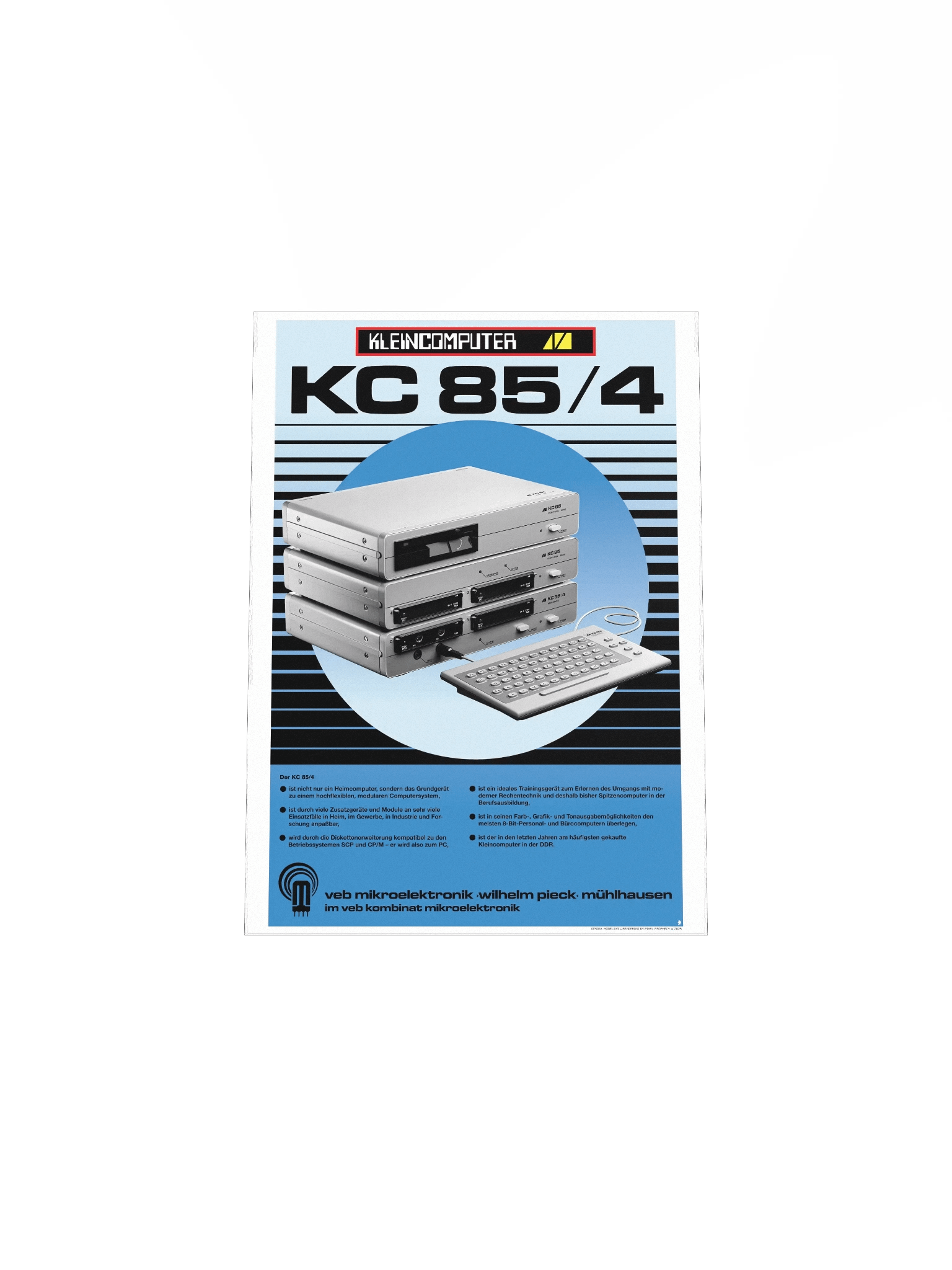 DDR Kleincomputer KC85/4 Poster (pristine design) product image (4)