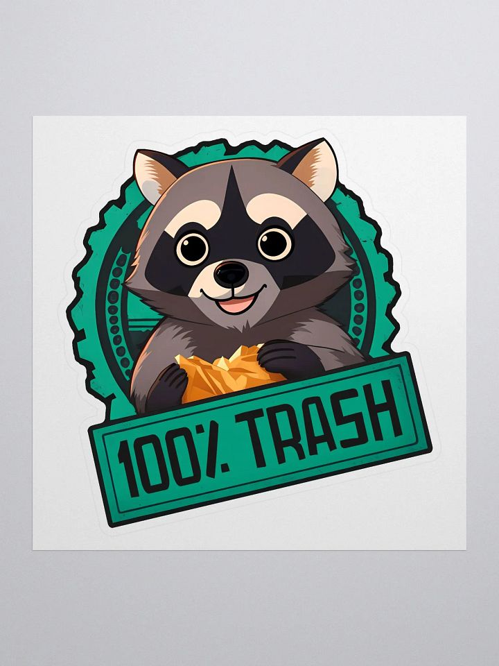 100% Trash Sticker product image (1)