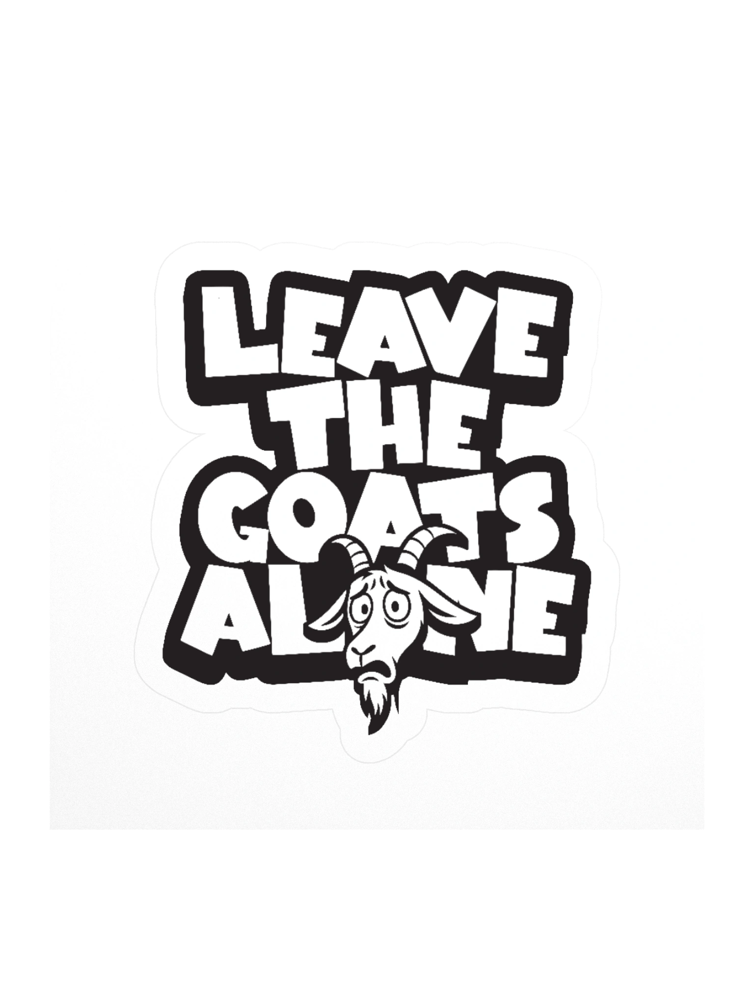 Leave the Goats Alone Stickers product image (1)