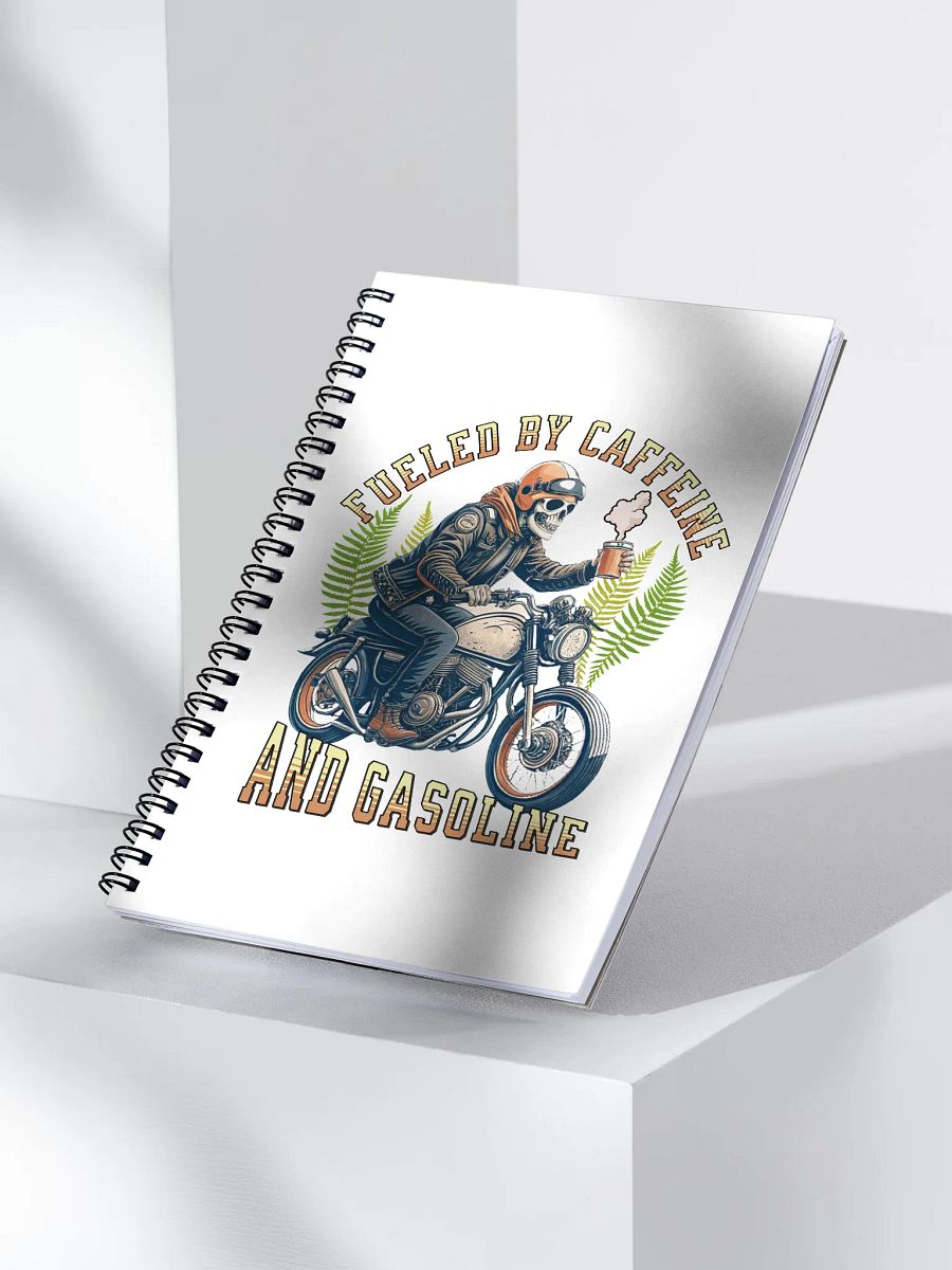 Fueled by Caffeine And Gasoline Spiral Notebook product image (3)