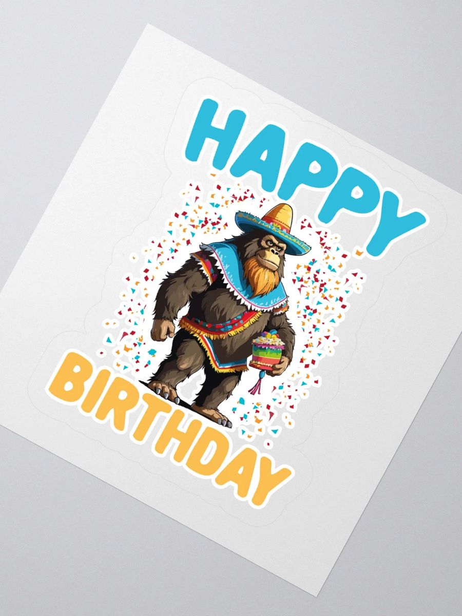 Happy Birthday (Mexican Sasquatch) Sticker product image (5)