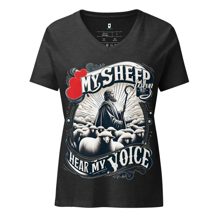 My Sheep Hear My Voice V-Neck T-Shirt product image (1)