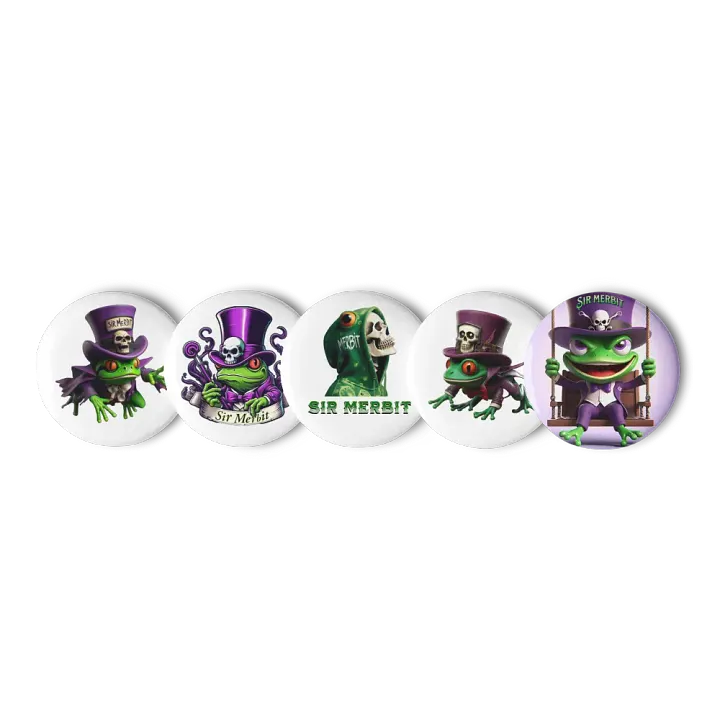 Merbit Set of 5 Pin Buttons product image (2)