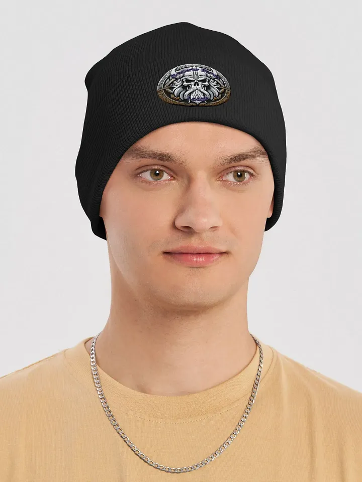 Viking Skull Knit Beanie product image (2)