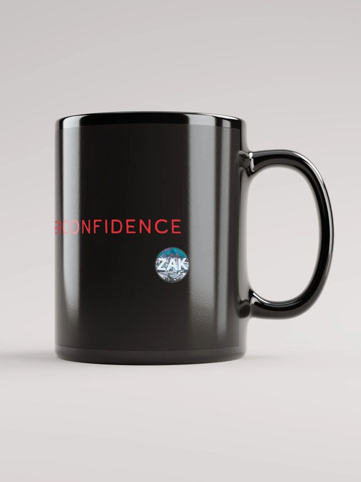YOU DIED FROM OVERCONFIDENCE 11 oz Black Ceramic Mug product image (1)