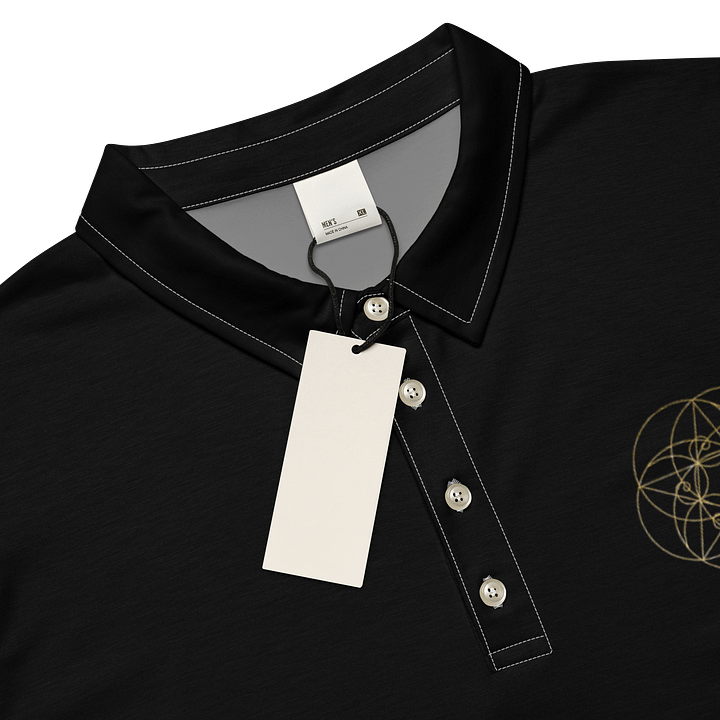 Golden fibo Geometric Men's Polo Shirt product image (2)