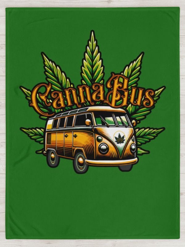 CannaBus Fleece Blanket product image (1)