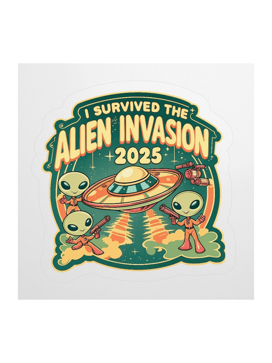 Alien Invasion 2025 Sticker product image (2)