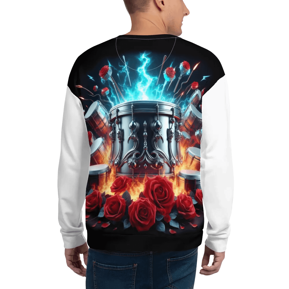 Rhythmic Drum Reverie Recycled - Unisex Sweatshirt #7 product image (4)