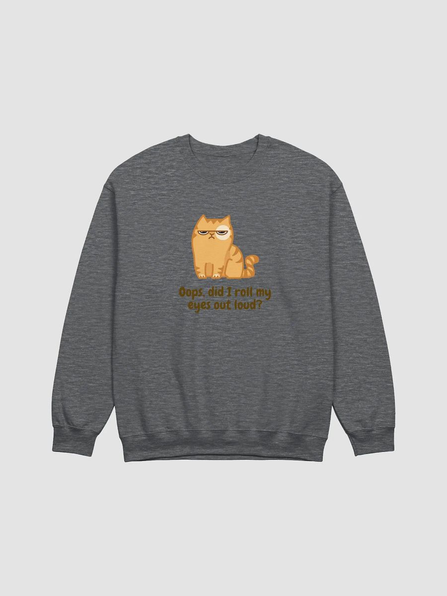 Grumpy Cat Eye Roll Sweatshirt product image (7)