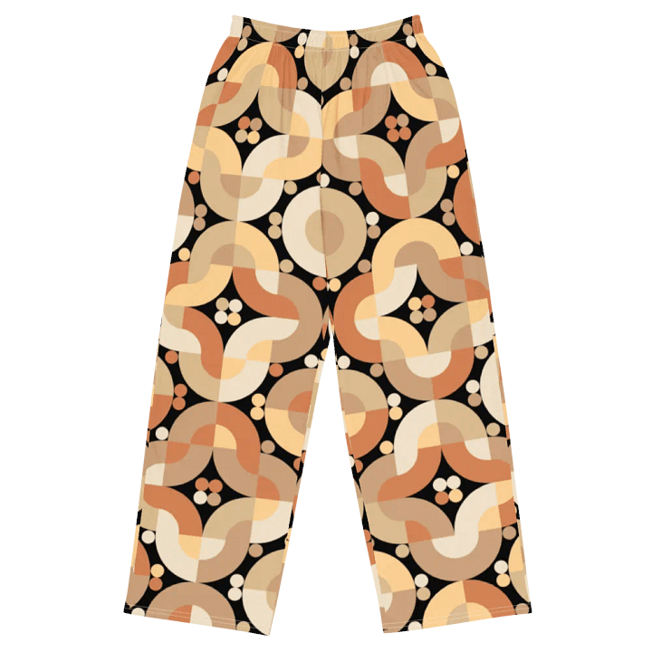 BUIII Retro Harmony: Warm Ember Wide-Leg Pants product image (1)