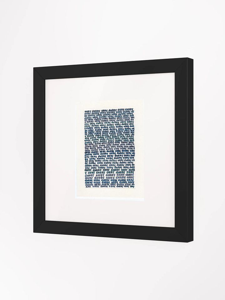 okey dokey Panel Card Print Framed product image (2)