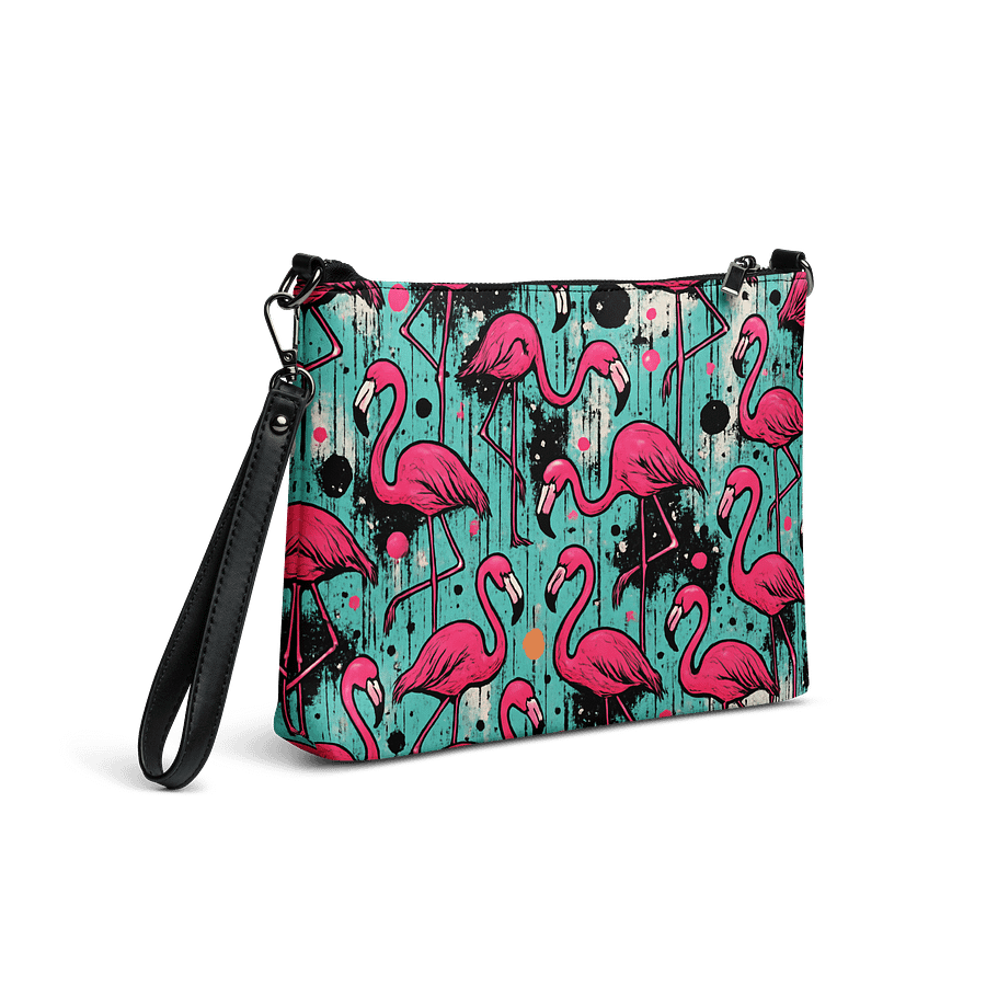 Flamingos Paint Neon Graffiti Pop Art - Crossbody Bag product image (5)