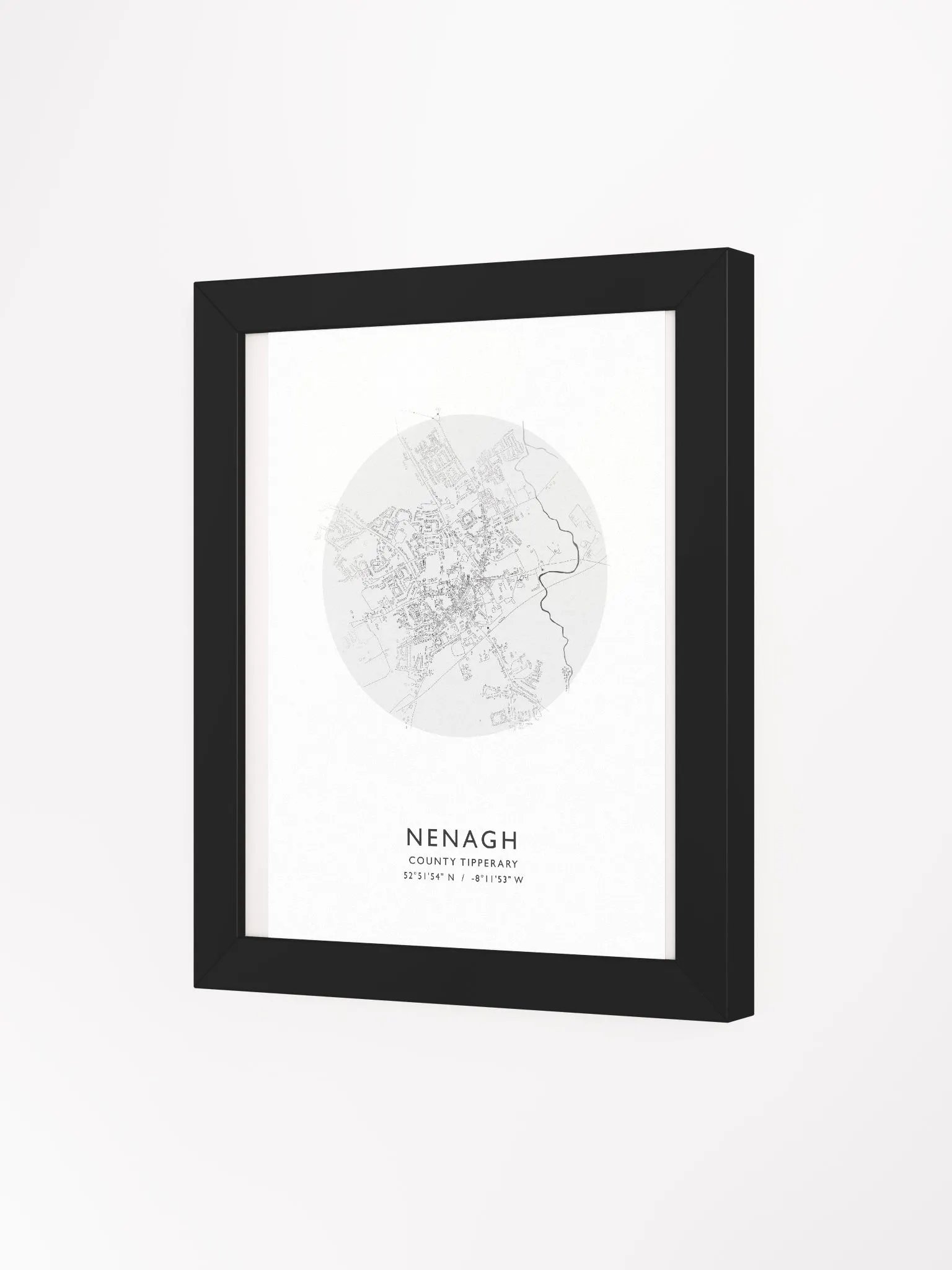 Nenagh: Framed Map (Circular) product image (4)