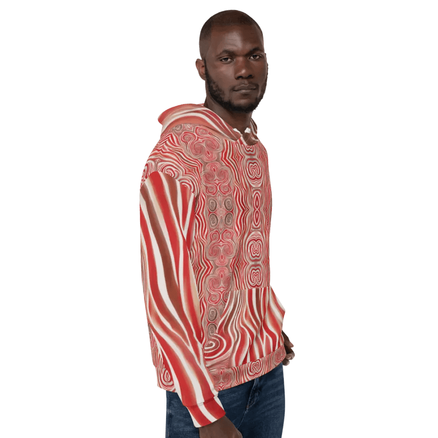 Funky Red Liquid Tie-Dye Explosion Hoodie product image (3)