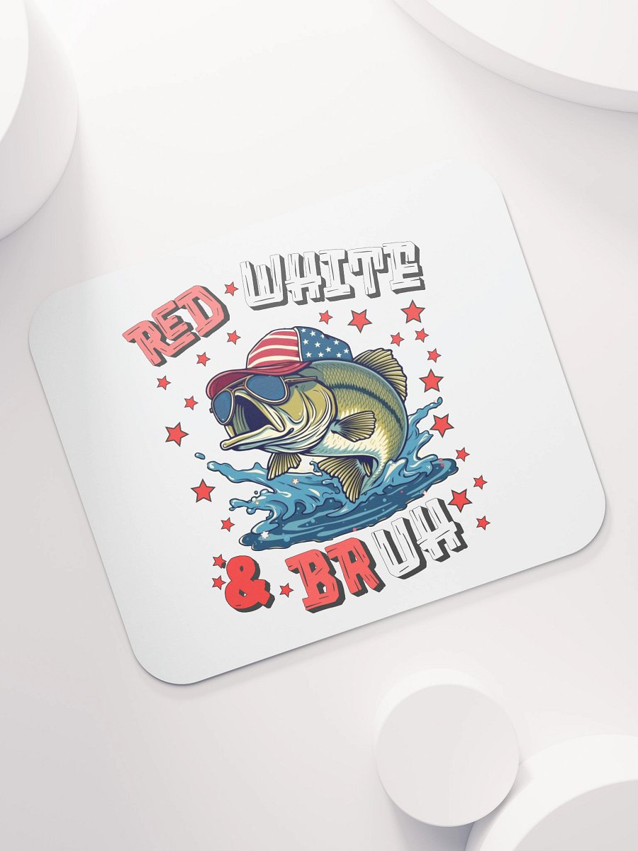 Red White And Bruh Fishing Patriotic Mouse Pad product image (7)