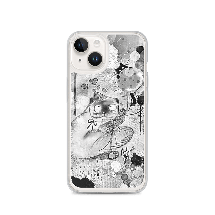 ‘Cat in a party hat’’ iPhone case product image (1)