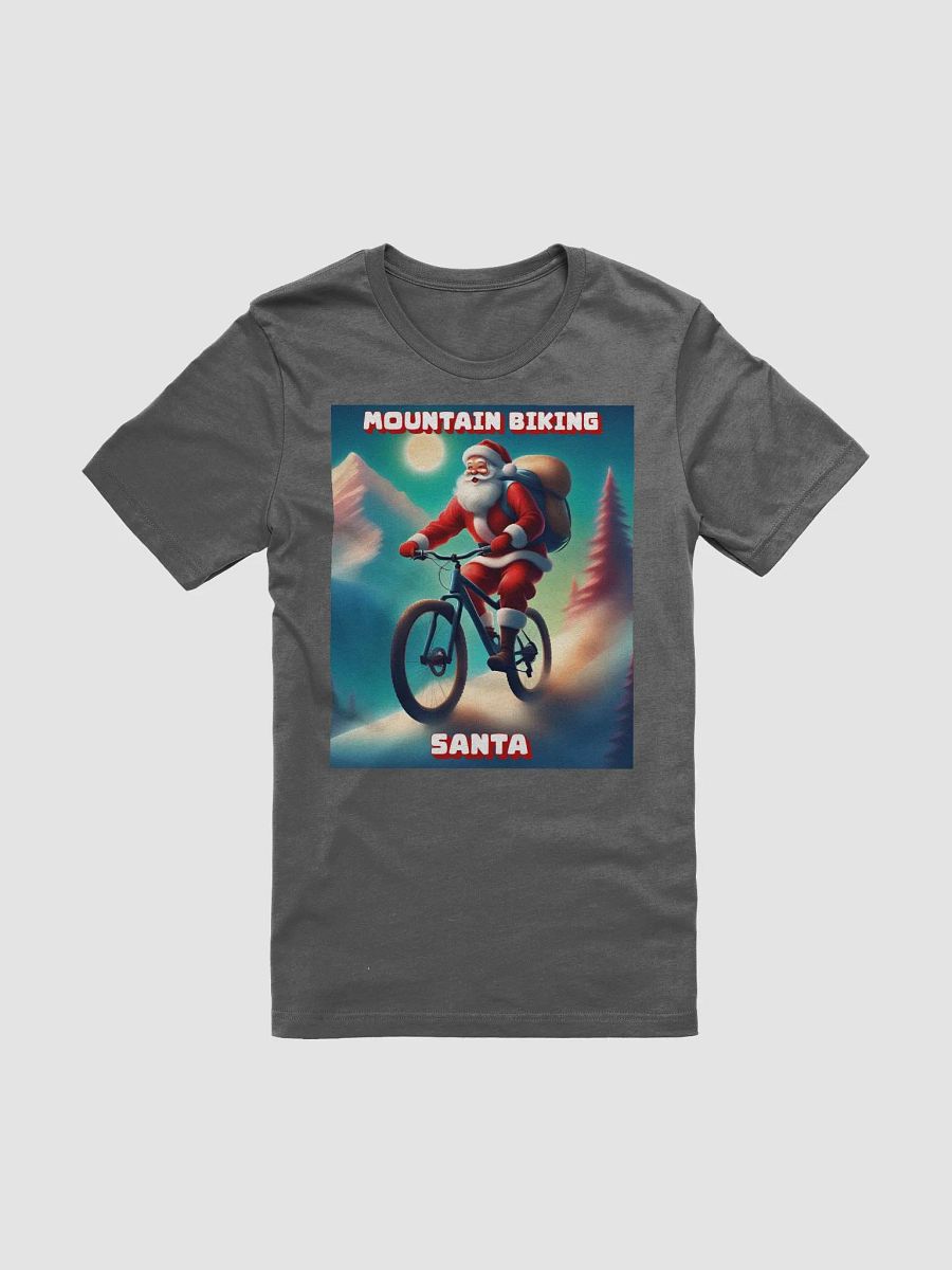 Mountain Biking Santa - Christmas T-shirt product image (3)