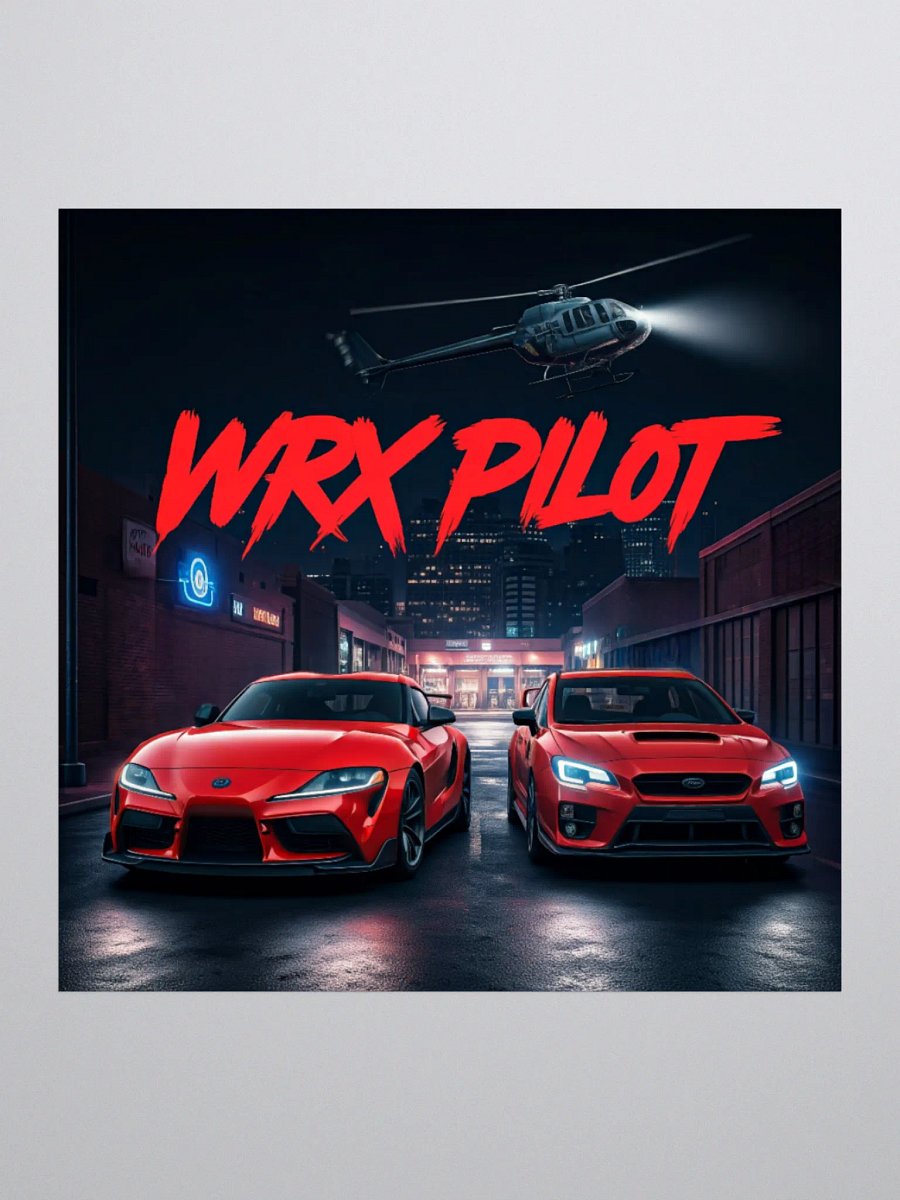 WRX.PILOT x Supra Sticker 3x3 product image (2)