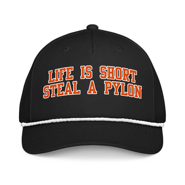Life is Short Steal A Pylon 5 Panel Hat product image (1)