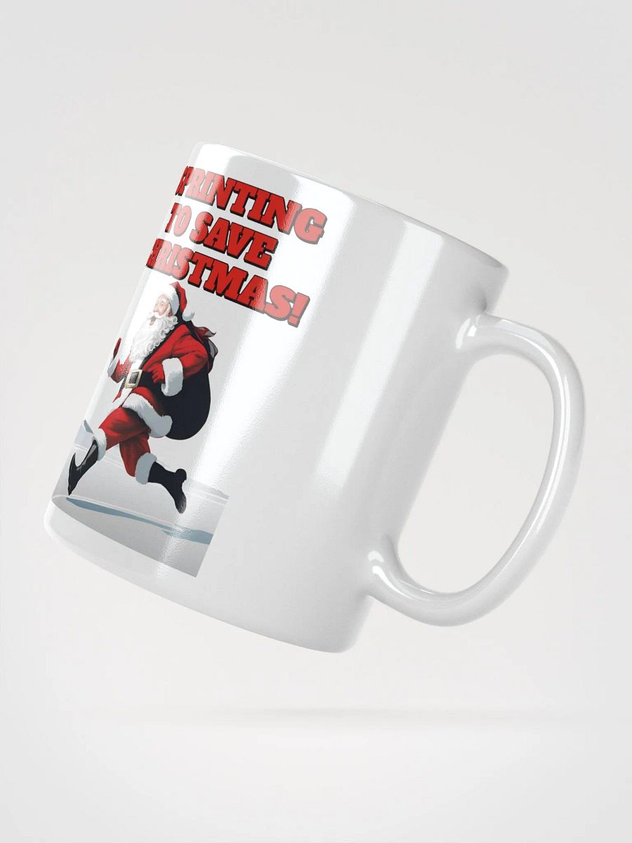 Sprinting To Save Christmas - Santa Claus White Mug product image (6)