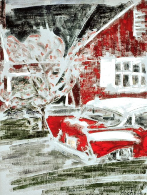 In the Window Behind the Woman (1985) print product image (1)