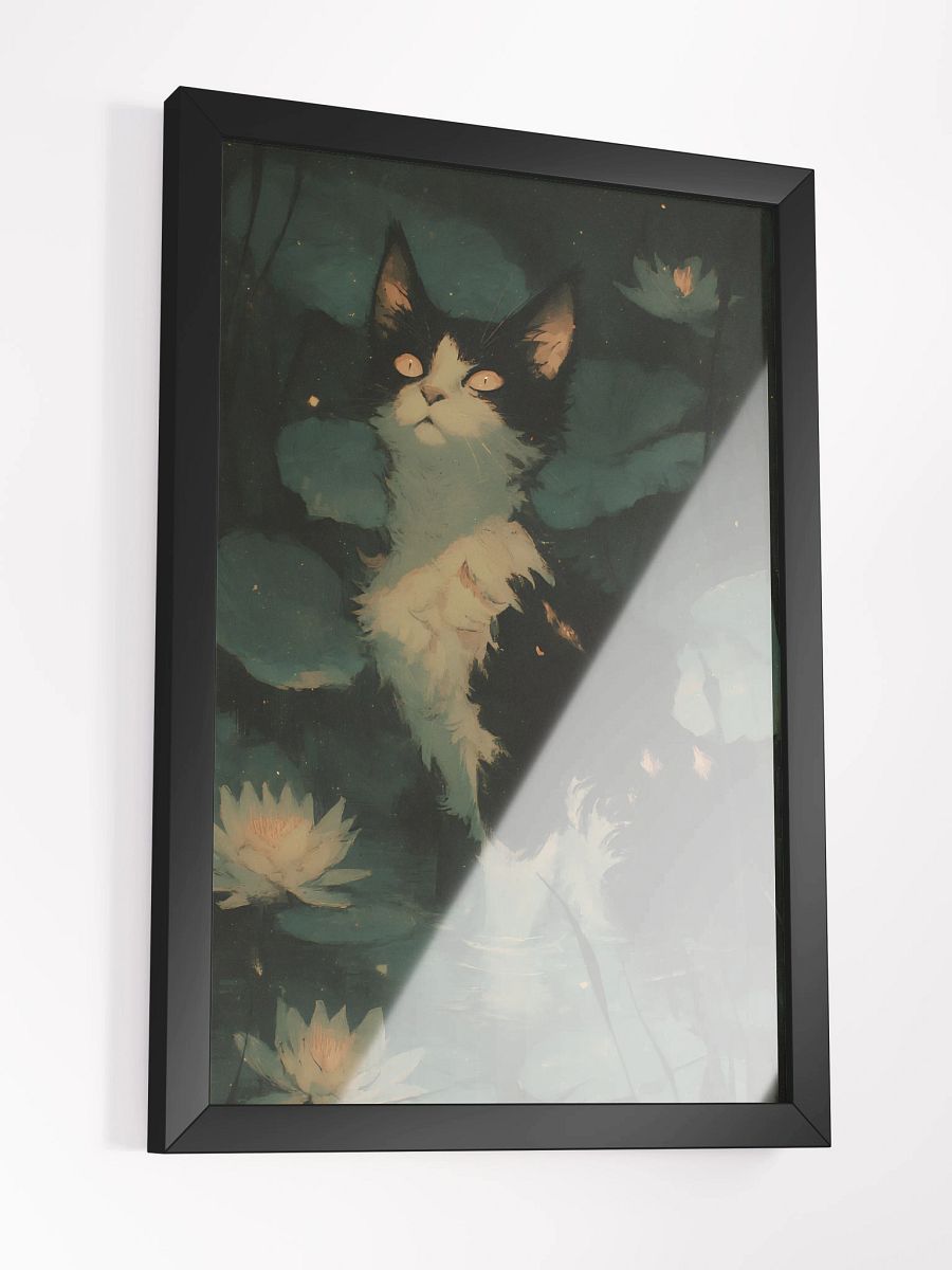 Mystical Lily Cat Framed Poster product image (3)